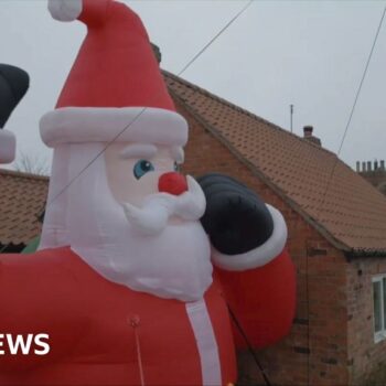 'I drunkenly bought a Santa taller than my house'