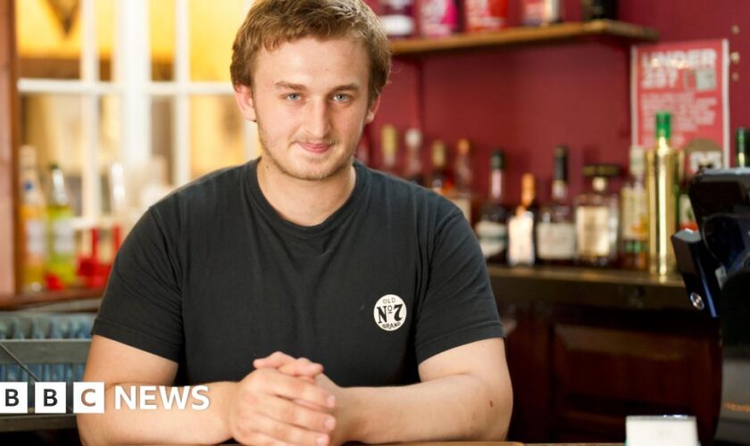 'I work alone in my pub because of staff shortages'