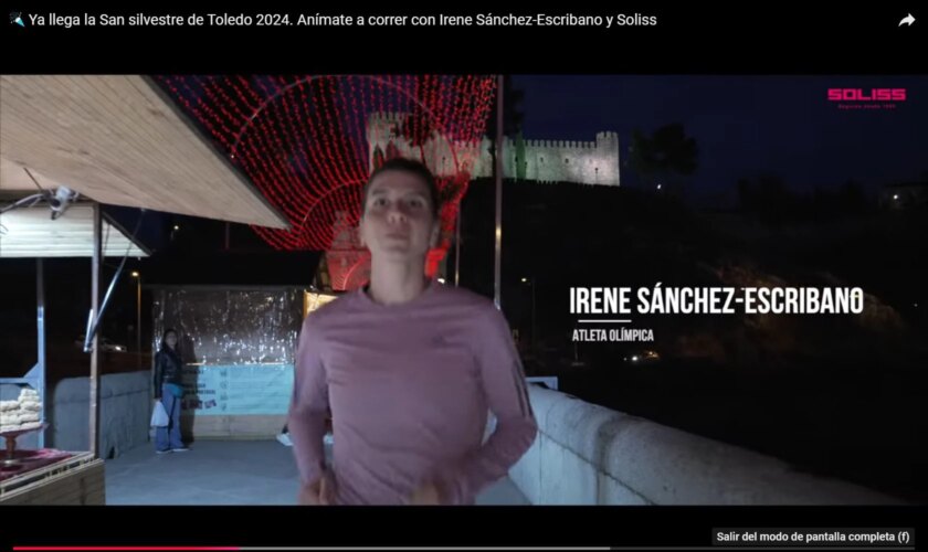 Irene Sánchez Escribano anima en un emocionante vídeo a participar en la San Silvestre toledana