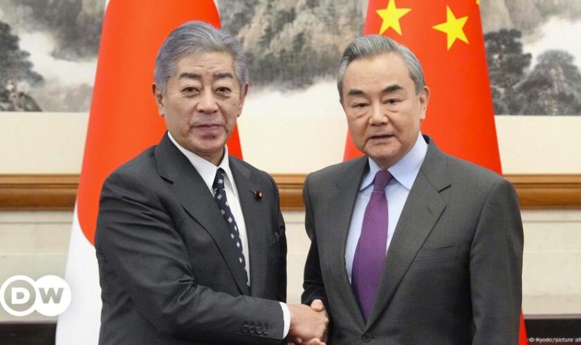 Japan FM visits China, seeking 'positive direction' for ties