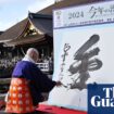 Japan chooses ‘gold’ as kanji of the year in nod to Olympics glory – and slush fund politics