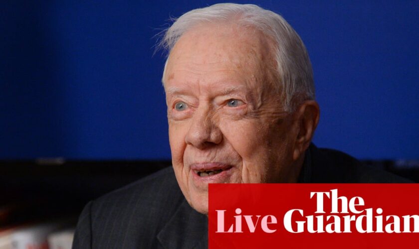 Jimmy Carter: tributes continue for former president hailed as ‘statesman and humanitarian’ – US politics live