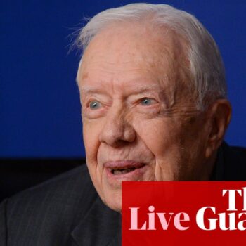 Jimmy Carter: tributes continue for former president hailed as ‘statesman and humanitarian’ – US politics live