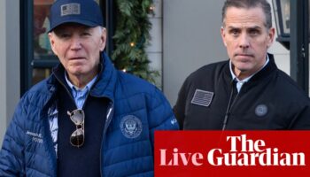 Joe Biden’s pardon for son Hunter condemned as ‘bad precedent’ – US politics live