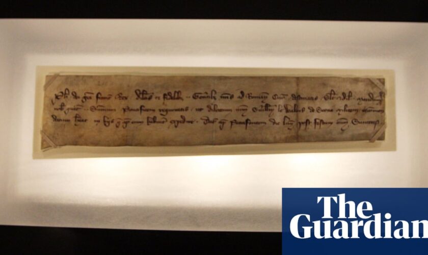 Letter from 1300 in support of Scottish hero William Wallace goes on display