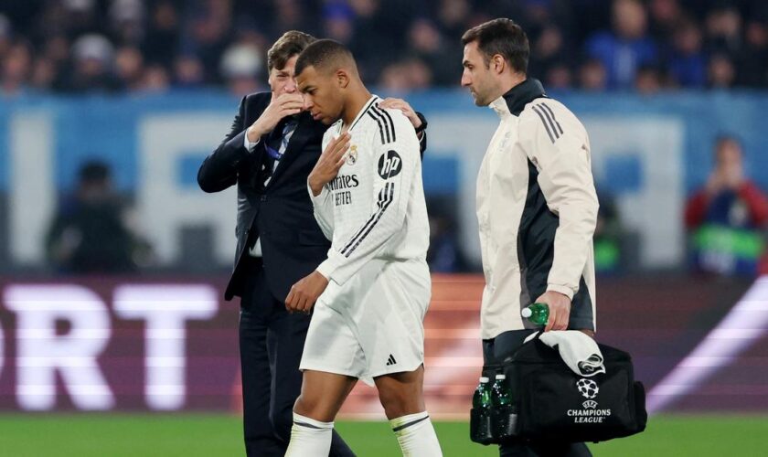 Ligue des champions : touché lors de Atalanta-Real, Mbappé sort sur blessure