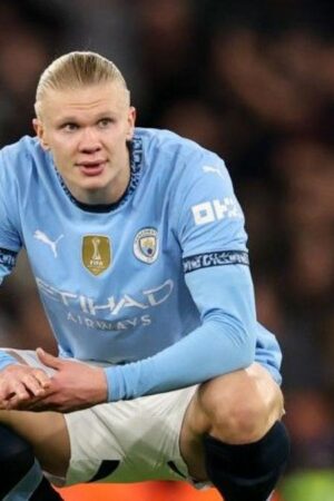 Manchester City striker Erling Haaland has scored one goal in his last six games