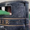 Meet the man who busks from inside a litter bin