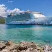 Moment £10m luxury yacht loses control and smashes into Royal Caribbean cruise liner in Bahamas