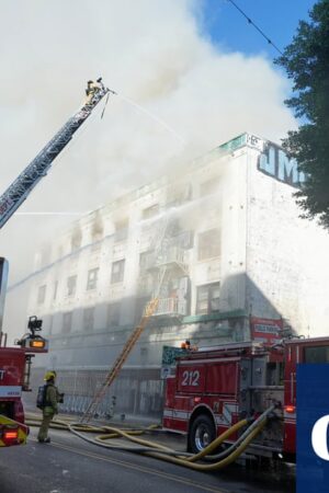 Morrison Hotel featured on The Doors’ album cover burns in Los Angeles fire