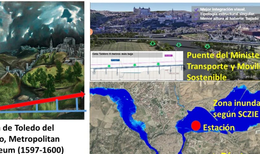 No a un scalextric ferroviario en una ciudad Patrimonio mundial como Toledo