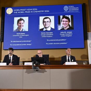 Nobel Prize: Baker, Hassabis, Jumper given chemistry honor for research leading to AlphaFold