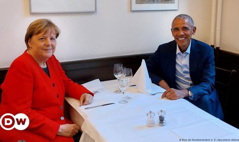 Obama stellt Merkels Buch "Freiheit" in den USA vor