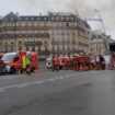 Paris : un incendie en cours dans un immeuble en face de la gare Saint-Lazare