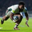 Solomane Kata scores a try for Leicester