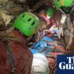 Rescuers work to save Italian caver trapped 585m underground