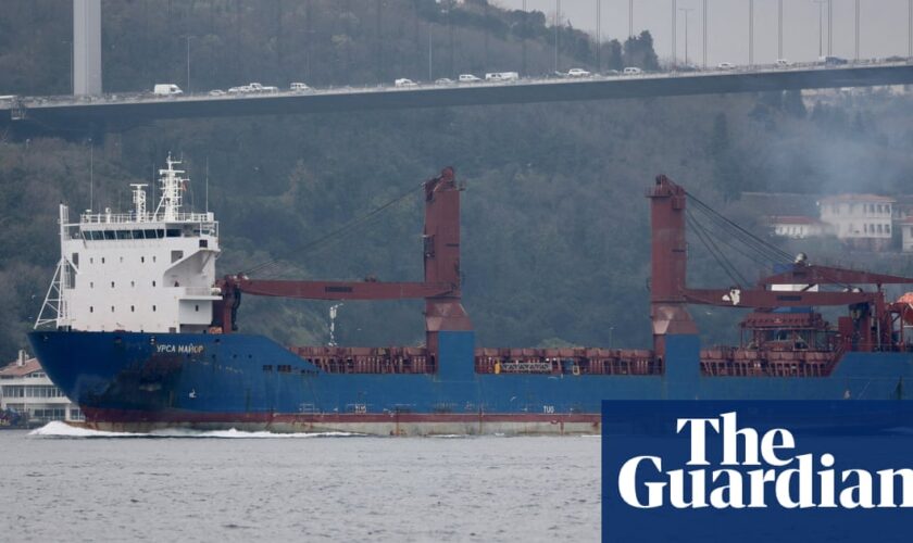 Russian cargo ship sinks in Mediterranean after explosion in engine room