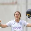 Nat Sciver-Brunt celebrates her Test century v South Africa