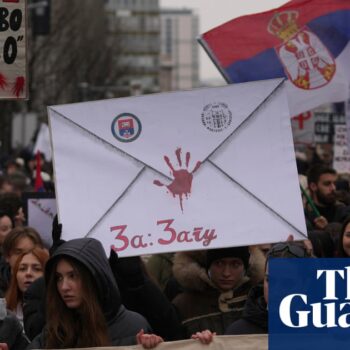 Serbian students rally in Belgrade in latest protest over train station disaster