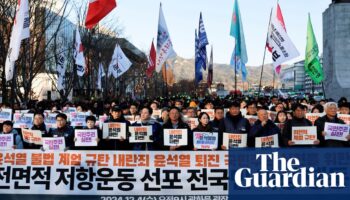 South Korea’s president, Yoon Suk Yeol, facing impeachment after martial law shock