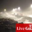 Storm Darragh live: wind batters UK and Ireland as Met Office issues rare red ‘danger to life’ warning