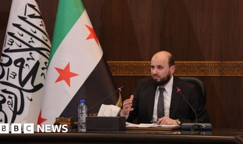 Syria's new transitional PM calls for stability and calm