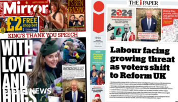 The Papers: 'Love and hugs' for Kate and 'Shift to Reform'