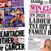 The Papers: PM's heartache and Labour's 'tax hit' to flights