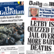 The Papers: 'Turmoil in South Korea' and 'Letby quizzed' in jail