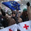 Thousands protest in Georgia ahead of political showdown