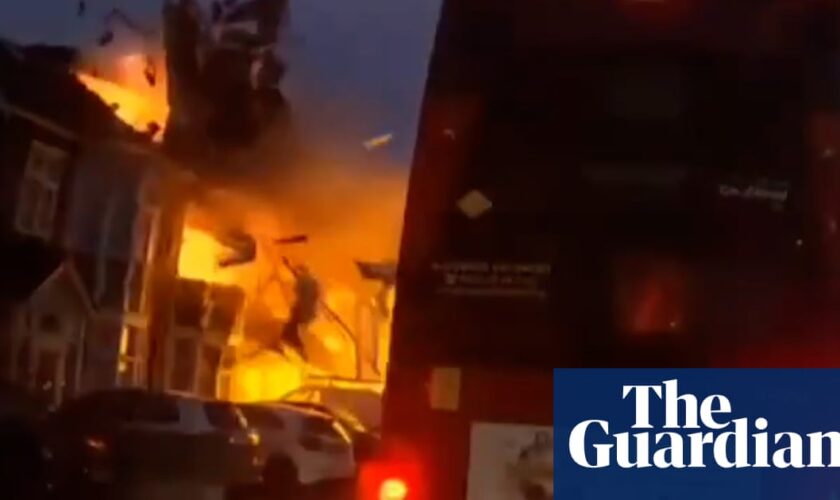 Two people taken to hospital after explosion in east London terrace house