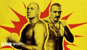 Oleksandr Usyk faces off with Tyson Fury