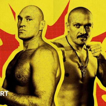 Oleksandr Usyk faces off with Tyson Fury