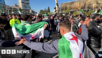 Watch: Dancing crowds in Aleppo celebrate end of Assad regime