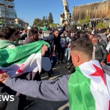 Watch: Dancing crowds in Aleppo celebrate end of Assad regime