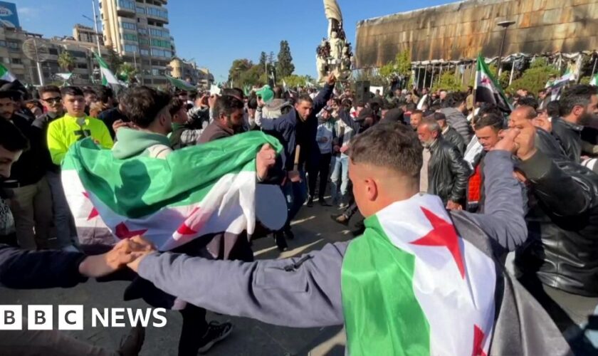 Watch: Dancing crowds in Aleppo celebrate end of Assad regime