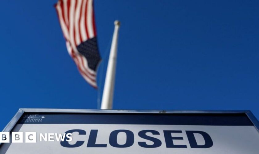 What is a US government shutdown and who does it affect?