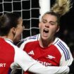 Alessia Russo celebrates her goal against Bayern Munich