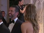 Don Jr. and his new girlfriend step out at Mar-a-Lago... as Trump speaks out on New Year's Eve from his celebrity-packed Florida fortress