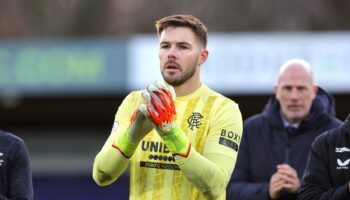 Jack Butland ruled out of Old Firm derby after being treated in hospital for internal bleed