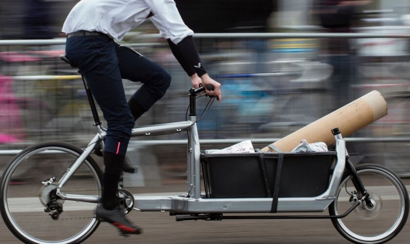 Besonders Gewerbetreibende nutzten die Förderung zum Kauf von Lastenfahrrädern. (Symbolbild) Foto: Gregor Fischer/dpa