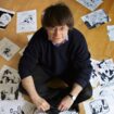 Le dessinateur Cabu, le 15 mars 2006 au siège de Charlie Hebdo à Paris