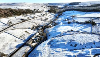 Snow in Allenheads, Northumberland. A three-day yellow warning for snow has been issued for almost all of England and Wales and parts of Scotland this weekend as the Met Office warned that rural communities could become cut off. Picture date: Thursday January 2, 2025.