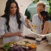 At home with Meghan.. just not HER home: Duchess rents £5m reality TV mansion a stone's throw from her own Montecito mansion for new Netflix cookery show - kitted out with a £15,000 range, £600 pans and chopping boards a snip at £60 each!