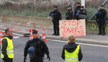 Manifestation de "gilets jaunes" à Port-La-Nouvelle, dans l'Aude, le 20 novembre 2018 (image d'illustration).