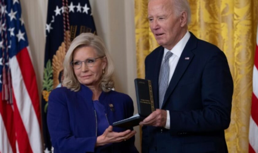 Cheney und Biden bei der Verleihungszeremonie im Weißen Haus