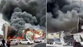 Huge fire breaks out as casino burns to the ground in front of horrified crowds