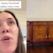 Woman thought she only bought an antique cabinet on Facebook marketplace — but discovers way more inside