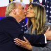 Mr Trump thanked 'my beautiful wife Melania'. Pic: Reuters