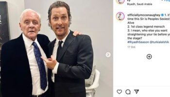 Matthew McConaughey wirbt für Anthony Hopkins als »Sexiest Man Alive«